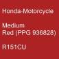 Preview: Honda-Motorcycle, Medium Red (PPG 936828), R151CU.